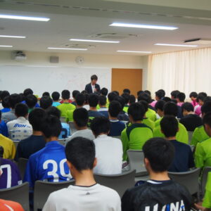 広島県 崇徳高校サッカー部にて、講演させていただきました！